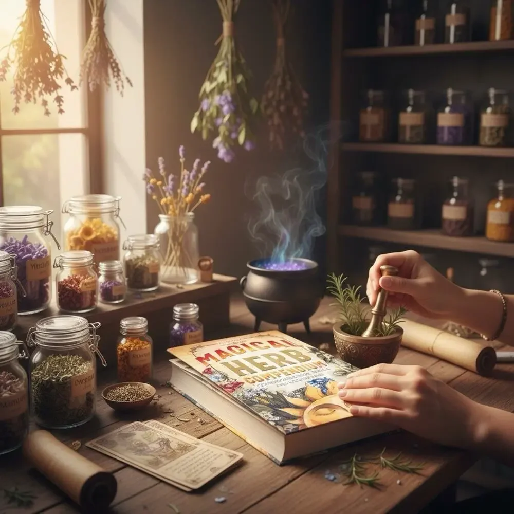 Magical Herb Compendium: Correspondences, Spells, and Meditations by Aurora